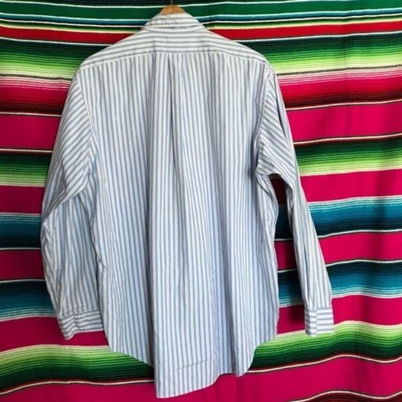 Polo Button Down Striped Men’s Yarmouth Fit - Picture 4 of 6